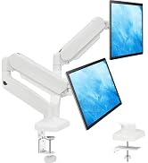MOUNTUP Dual Monitor Stand for Desk, Monitor Arms for 2 Monitors Max 32 Inches, Height Adjustable...