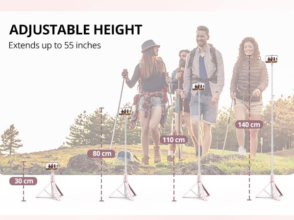 Bluetooth selfie stick tripod