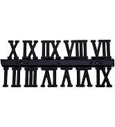 Black Clock Numerals Kit,DIY Digital Clock Numbers Clock Hands Replacement Parts,Replacement Cloc...