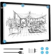 A3 LED Light Pad for Diamond Painting,Ultra-Thin USB Powered Dimmable Brightness Magnetic Artcraf...