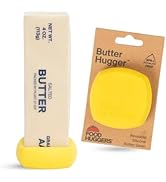 Food Huggers Butter Hugger | Patented Silicone Butter Dish & Butter Keeper Cover | BPA Free | Pla...