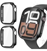 YIJDACASE 2 Pack Waterproof Case for 46mm Apple Watch Series 11/10 | 46mm 2 in 1 Face Cover PC Bu...