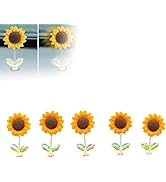 5Pcs Cozy Hoome Sunflower Car Dashboard Ornaments, Rocking Decorations, Car Accessories, Creative...
