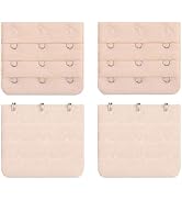 BEADNOVA Bra Extender 3 Hook Bra Back Clips Bra Strap Extender Bra Clasp (4pcs)