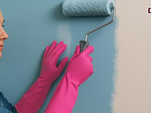 Kitchen gloves for cooking protect your skin while handling food or hot water.