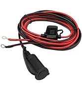 Car & Motorcycle Battery Charger Cable,SinLoon 12V Waterproof Cigarette Lighter Female to Socket ...