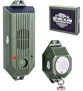 Tactiko Wire Trip Perimeter Alarm 2.0, 129 dB Rechargeable Perimeter – 80ft Kevlar Tripwire, Sola...