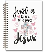 foedor Christian Bible Verse Journaling Notebook-Christian Gifts for Women,Just a Girl Who Loves ...