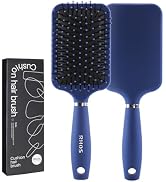 RHOS Paddle Hair Brush for Men-Detangler Brush with Nylon Bristles for Thin,Short,Thick Hairs-Squ...