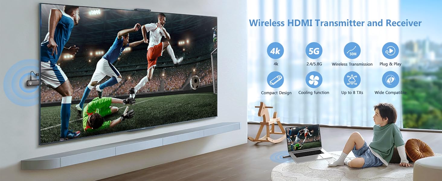 wireless hdmi transmitter and receiver