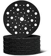 WOTAHI 6 Inch 5-Piece Orbital Sander Interface Pads, 53 Holes Hook and Loop Interface Buffer Pads...