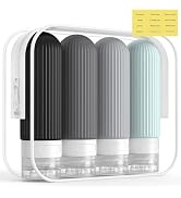 ME.FAN Travel Bottles for Toiletries, TSA Approved 3oz Silicone Travel Size Containers/Portable S...