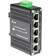 Hereta Mini Industrial 5 Port Gigabit Switch Ethernet Switch,Unmanaged Network Switch Ethernet Hu...