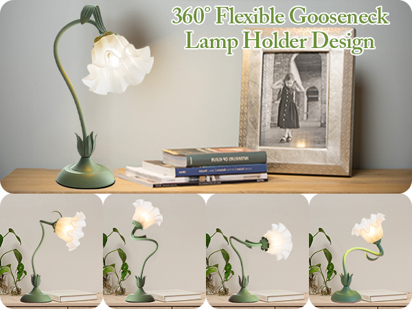 vintage flower lamp