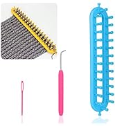 Coopay Scarf Knitting Loom Kit, DIY Craft Knitting Board Looms with Loom Pick Tool and Needle, Du...