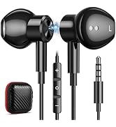 Wired Earbuds,Magnetic 3.5mm Plug in Audio Jack Earphone,Noise Canceling HiFi in Ear Headset for ...