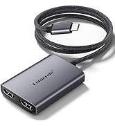 Lemorele USB C to Dual HDMI Adapter for MacBook Pro Air M1 M2 /HP/Dell Laptop, Dual Monitor Adapt...