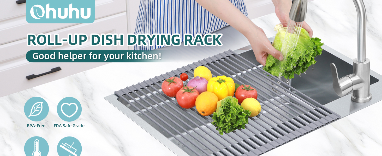 sink dish drying rack