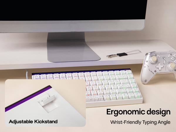 Hall Effect Keyboard with Neon RGB Light Box