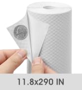 Self-Adhesive Cabinet Shelf Liner White: Peel and Stick Non-Slip Contact Paper
