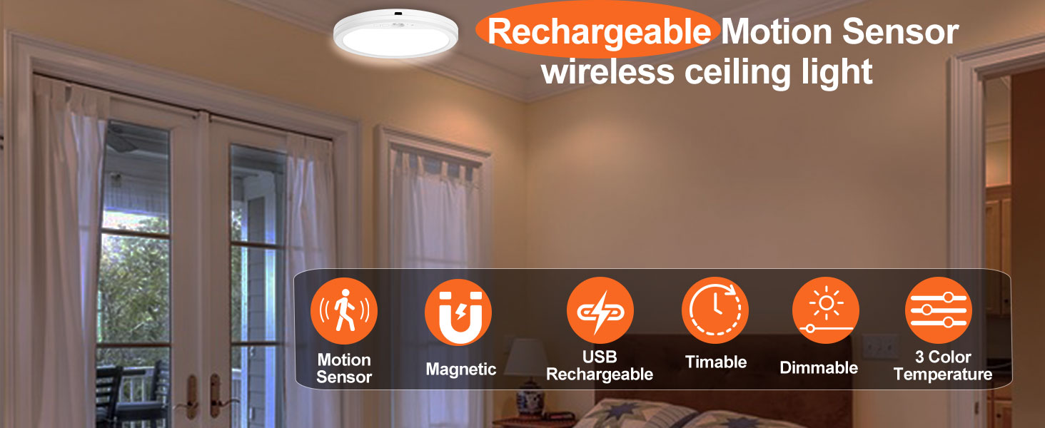 rechargeable ceiling light