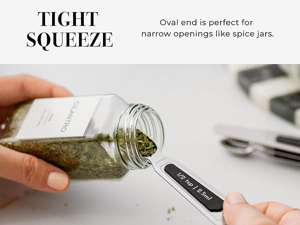 Black - Silver - Magnetic Spoons