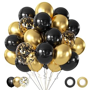 gold and black balloons black and gold balloons black gold balloons black and gold party balloons