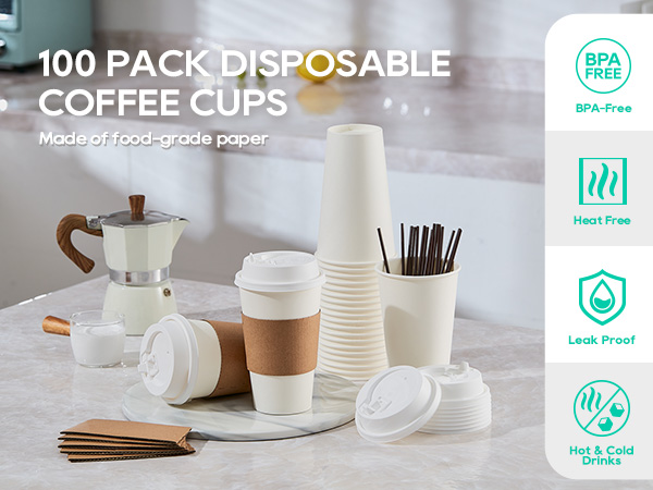 coffee cups with lids
