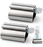 LOVEINUSA Toothpaste Tube Squeezer Dispenser, 2 PCS Toothpaste Roller | Squeezer Tool Metal Tooth...