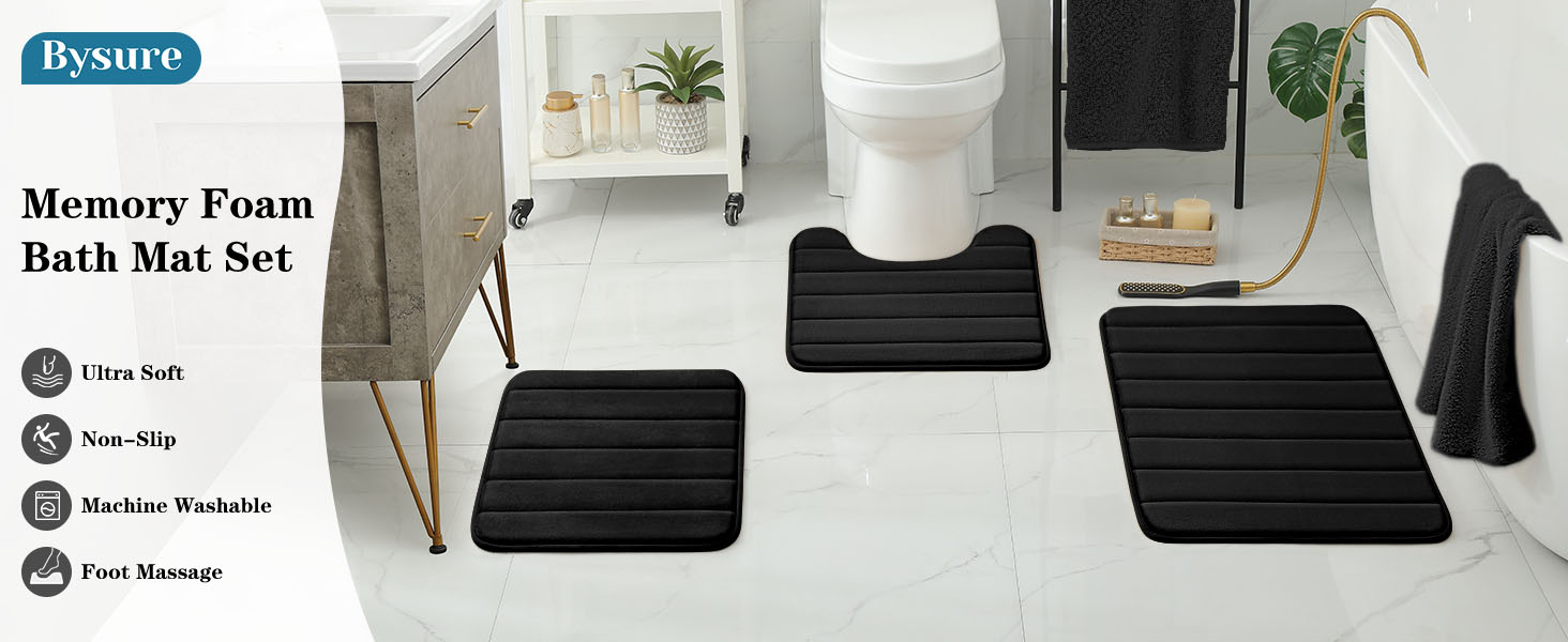 Bathroom rug set