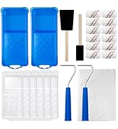 Mister Rui Paint Roller Kit, 25 Pack, 2 Inch Microfiber Paint Rollers 10 mm Nap, Small Paint Roll...