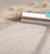 JOYMOOP Carpet Rake for Pet Hair Removal, 63" Adjustable Long Handle Pet Hair Removal Tool, Cat D...