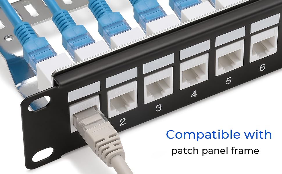 rj45 coupler inline compatiable with patch panel frame.