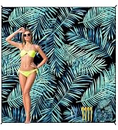 HIHOHO Beach Blanket Waterproof Sandproof Beach Mat 79”x 83” for 1-8 Adults Quick Drying Durable ...