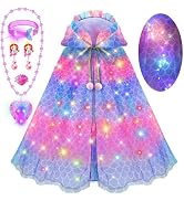 BYHTTKIGM Unicorn Toys Princess Dresses for Girls 4-6, Light Up Costume Cape Girl Toys for 3 4 5 ...