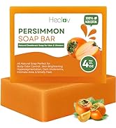 Persimmon Soap Bar for Body Odor Control – Purifying Deodorizing Face & Body Wash for Eliminating...