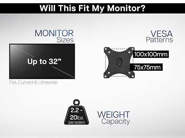 Pneumatic Single Monitor Desk Mount