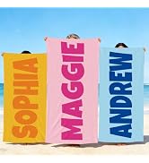 MRYAWXBK Personalized Beach Towel, Custom Microfiber Beach Towels with Name, Sand Free Pool Towel...