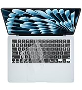 Keyboard Cover Skin for MacBook Air 13" 15 inch M4 Chip A3240 A3241 Released in 2025 Touch ID TPU...
