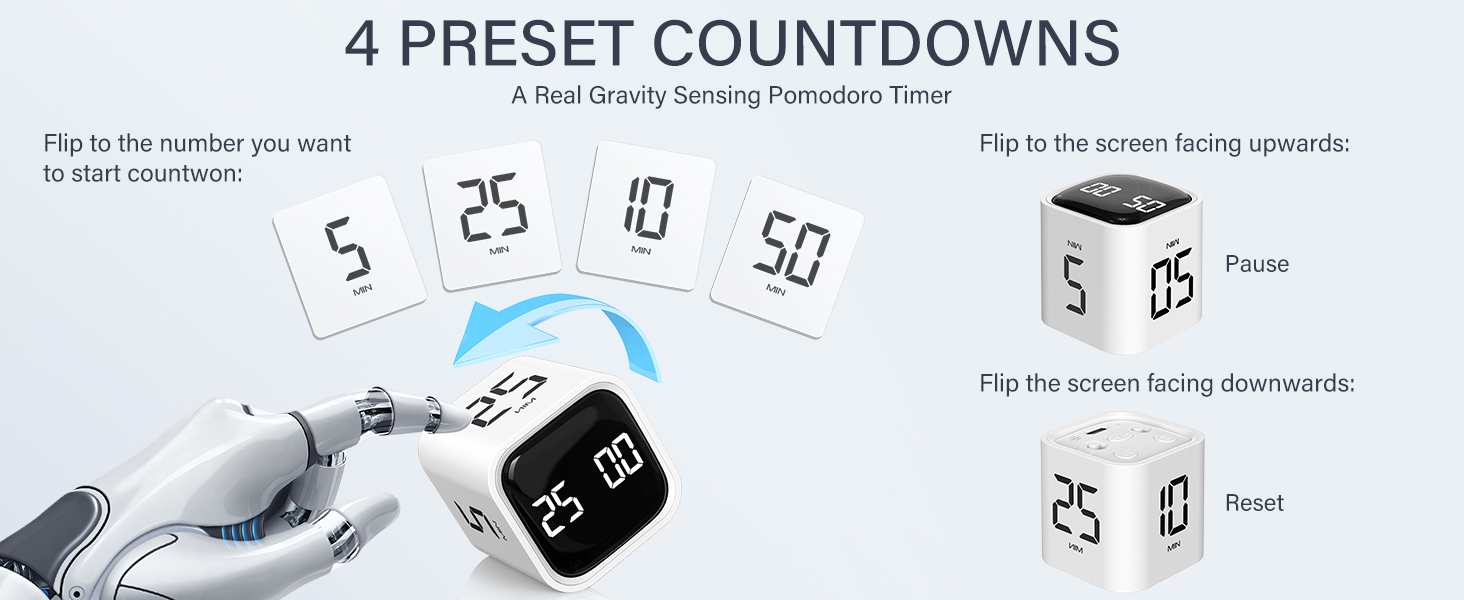 Gravity Sensing Rotating Timer