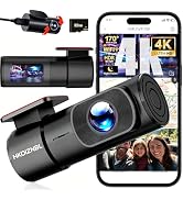 HKOIZBL 4K+2.5K Dash Cam Front and Rear, Built-in 5G WiFi, 32GB Card Included, 2'' IPS Screen Das...
