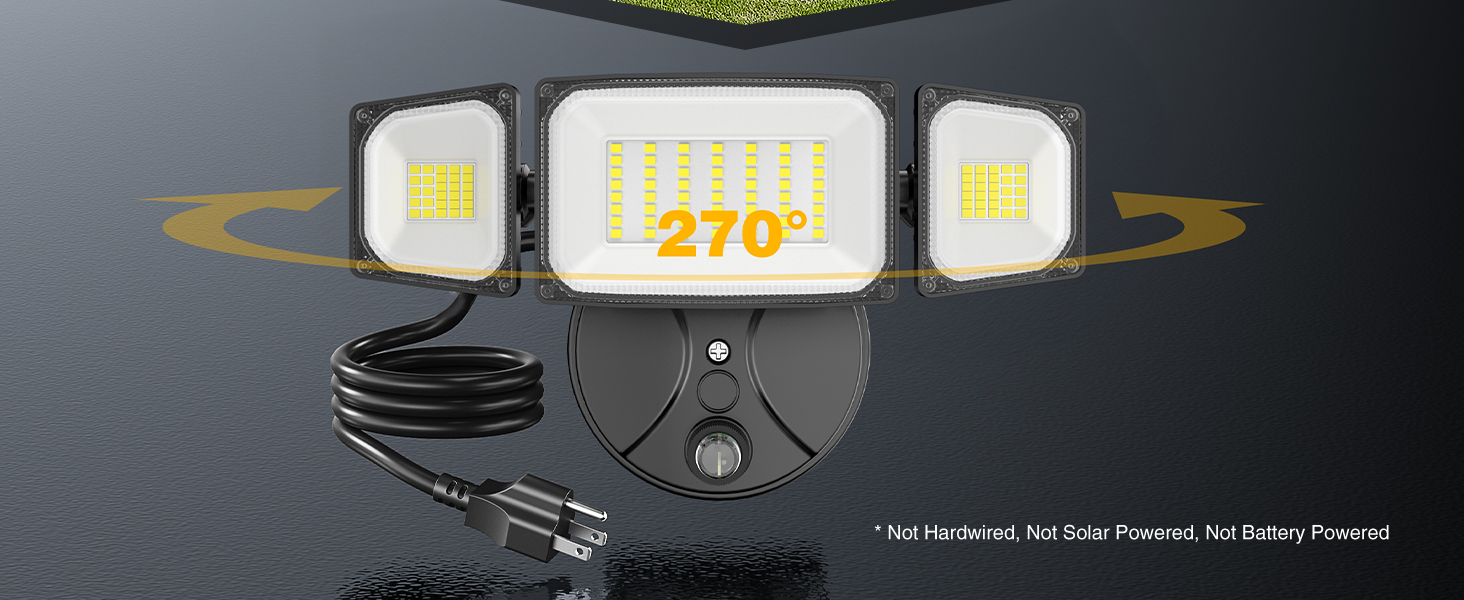 plug in flood light outdoor
