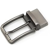 ZGLUZP 1 Pc Matte Gray Alloy Clamp Belt Buckle Replacement, Hebillas Para Cinturones Dehombre, Re...