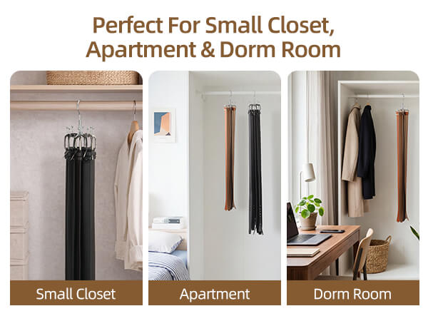 belt storage for closet