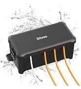 Diivoo Medium Weatherproof Extension Cord Cover, Outdoor Plug Protector Waterproof, Outdoor Exten...
