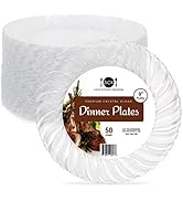 Aya's Cutlery Kingdom 50 Clear Plastic Plates 9