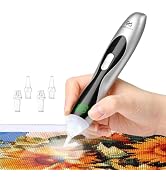Diamond Art Kits for Adults, Electric Diamond Art Pens with Light, 3 Suction & 3 Brightness Level...