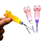 1Pc Cute Flashlight Earpick,Earwax Cleaning and Removal Tools, Light Led Earpick Wax for Adults a...