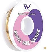 Square Brass Wire 20ga, 30ft – Versatile Raw Brass for Metalworking & Jewelry