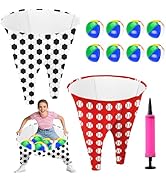 ROMANKAS Granny Pants Yard Game, Granny Pants Outdoor Game of Bouncy Balls & 1 Air Pump(Random Co...